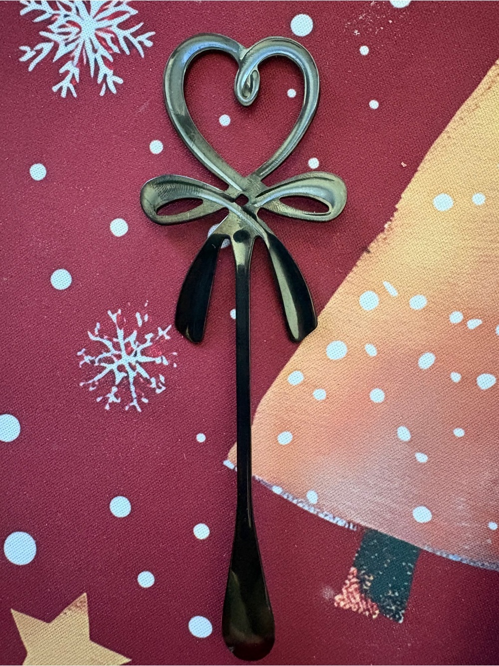 Unbranded Heart Bow Metal coffee- Antique Gold - Picture 2 of 5